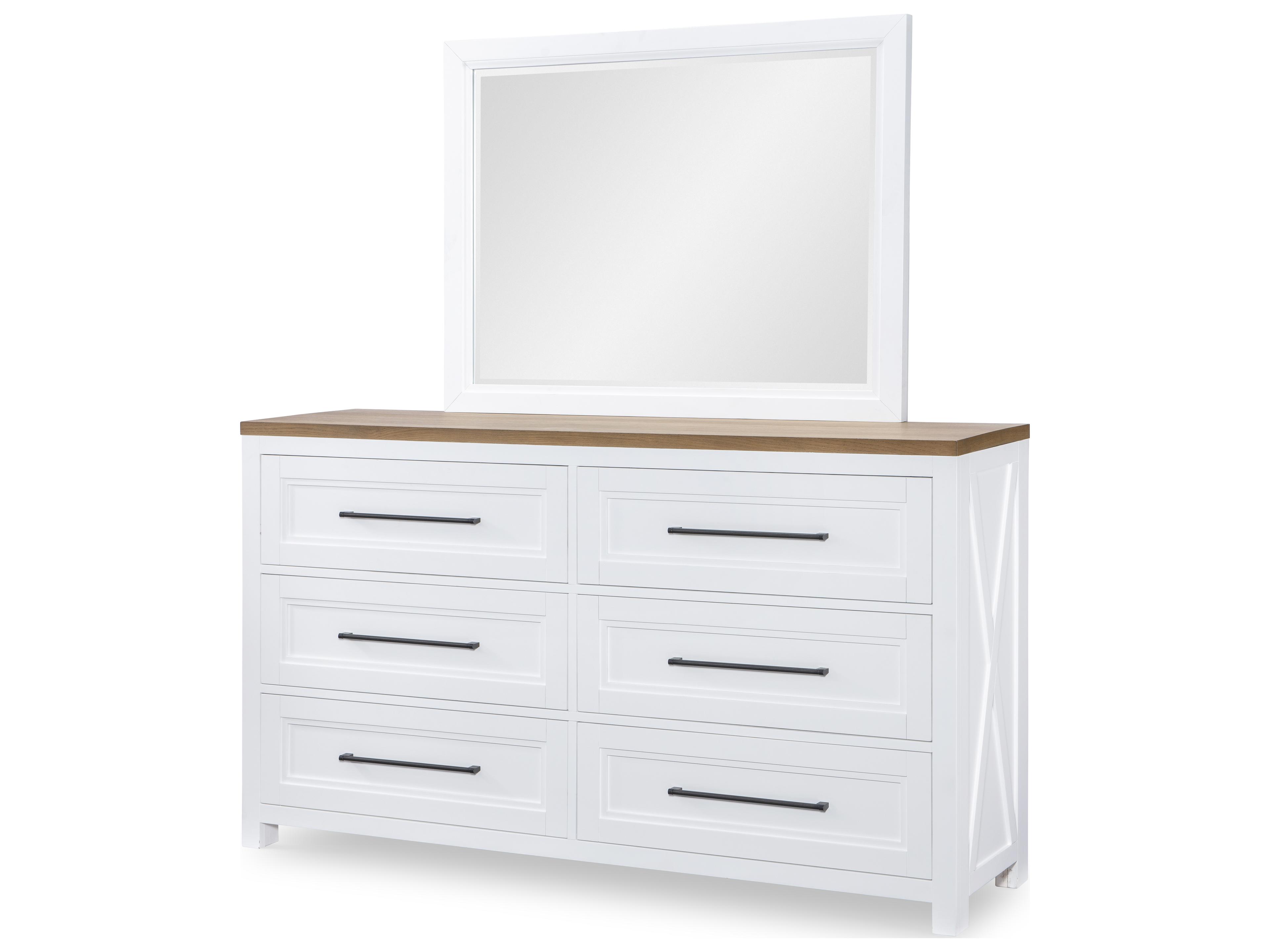 Legacy Classic Franklin 6-Drawers White Hardwood Double Dresser