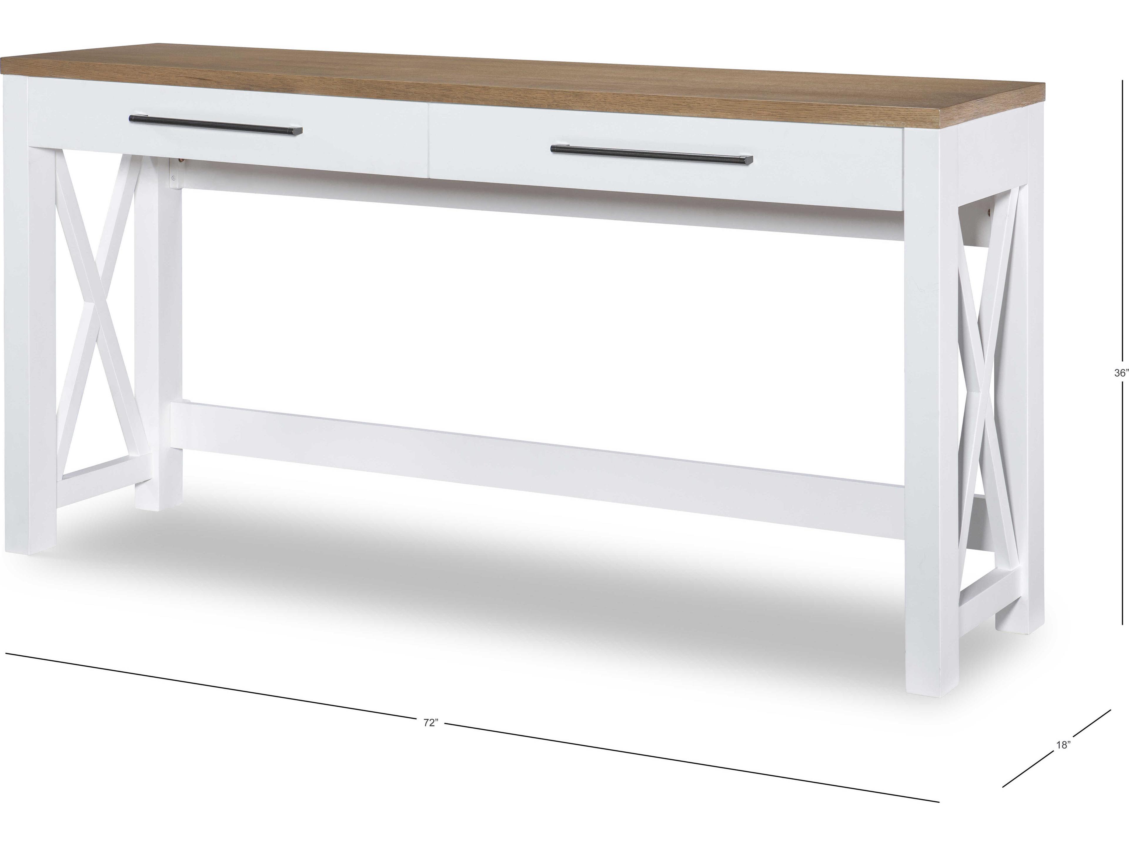 Legacy Classic Franklin Rectangular Wood White Console Table