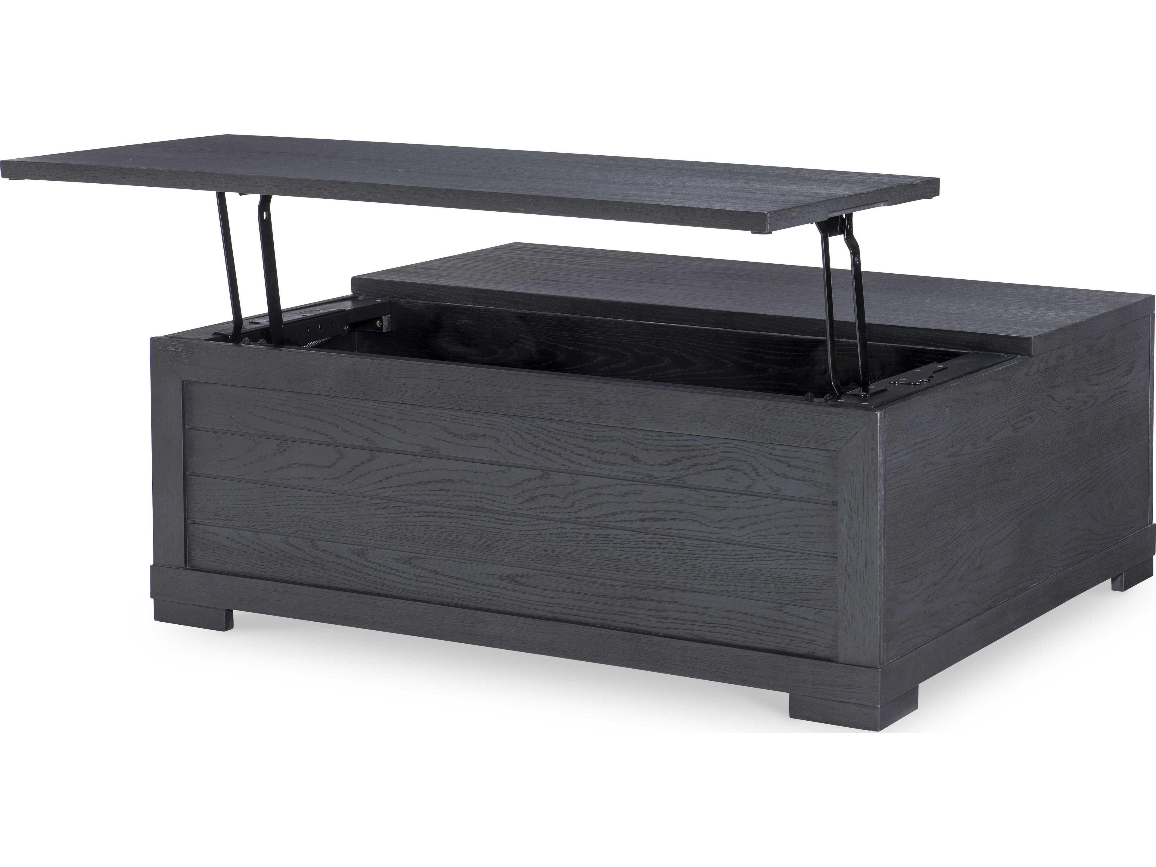 Legacy Classic Westwood Lift Top Rectangular Wood Charred Oak Cocktail Table