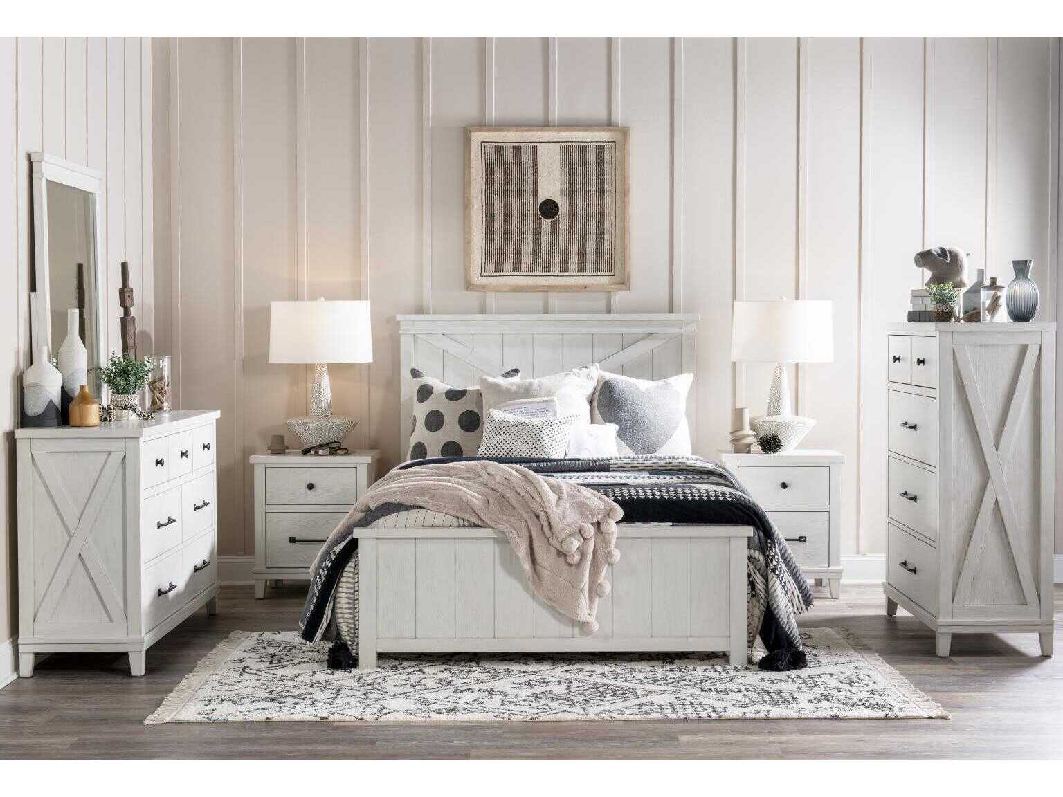 Legacy Classic Flatiron Aged White Hardwood Accent Chest