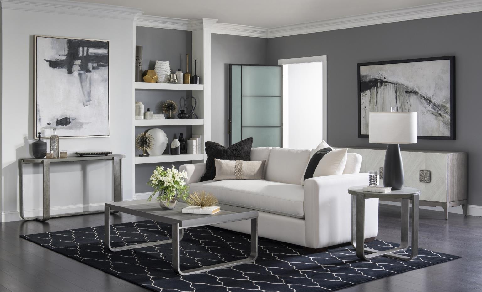 Legacy Classic Terra Luna Rectangular Wood White Cloud & Nightfall Coffee Table