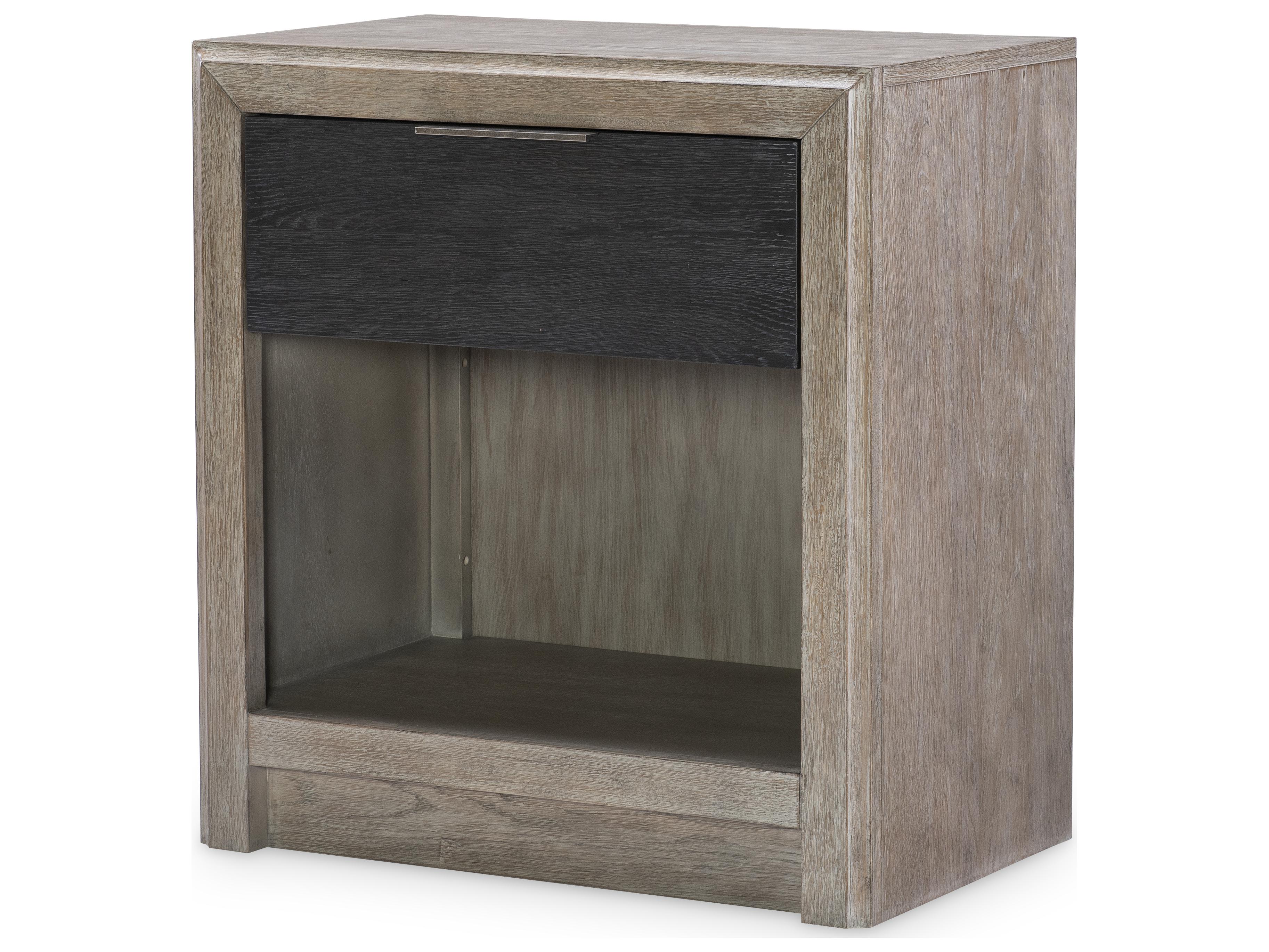 Legacy Classic Halifax 1-Drawer Black Hardwood Nightstand