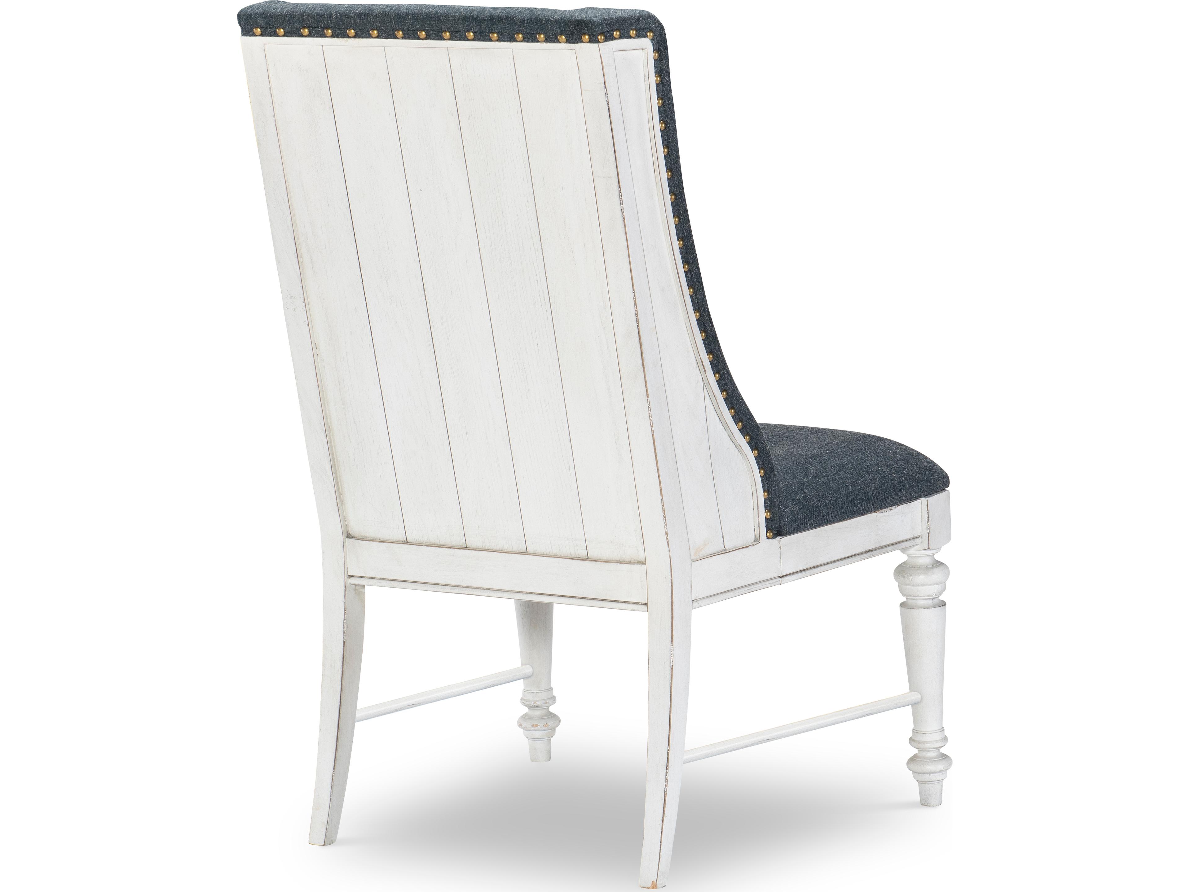 Legacy Classic Cottage Park White Upholstered Arm Dining Chair