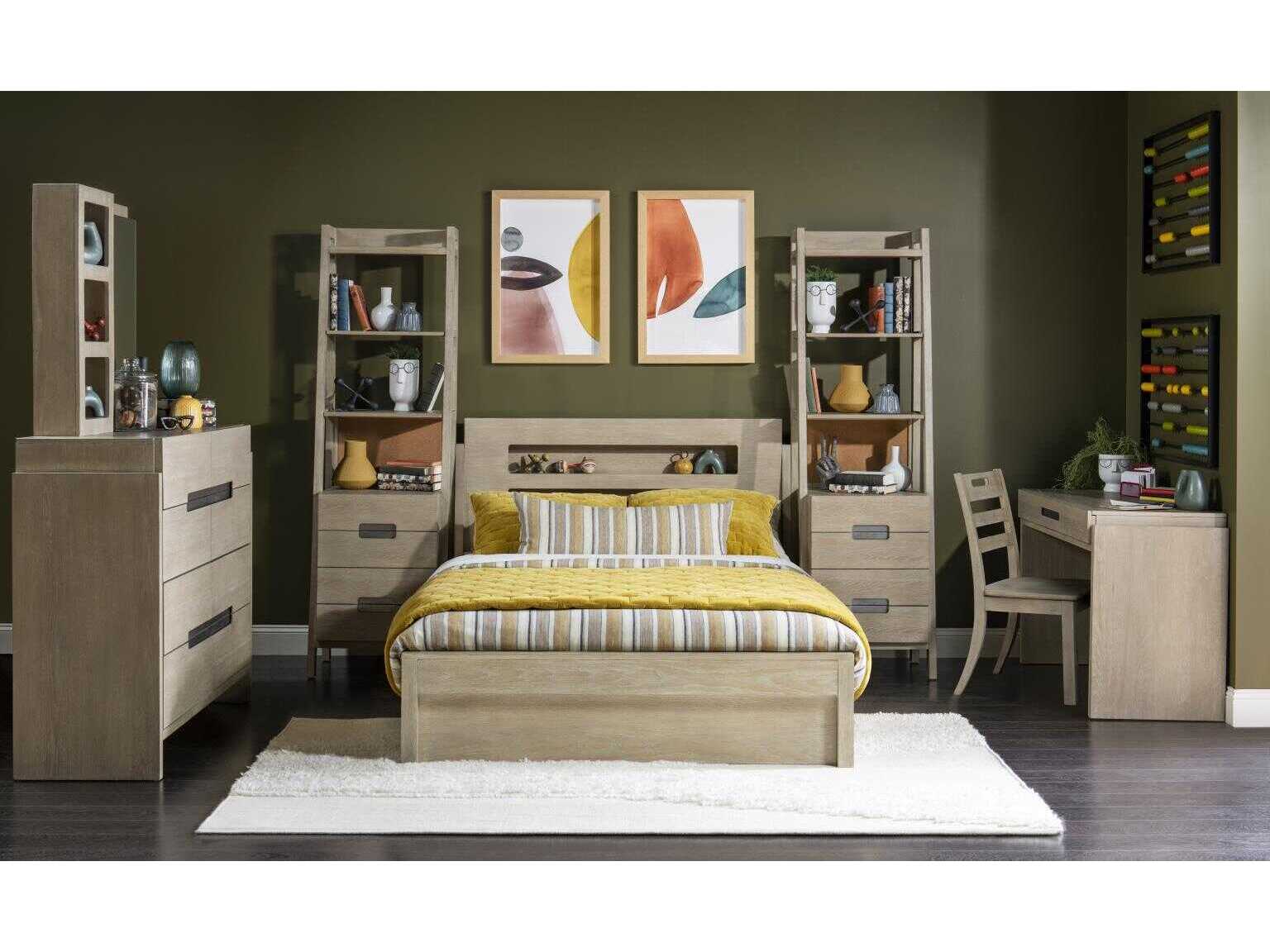 Legacy Classic District Weathered Oak Bookcase