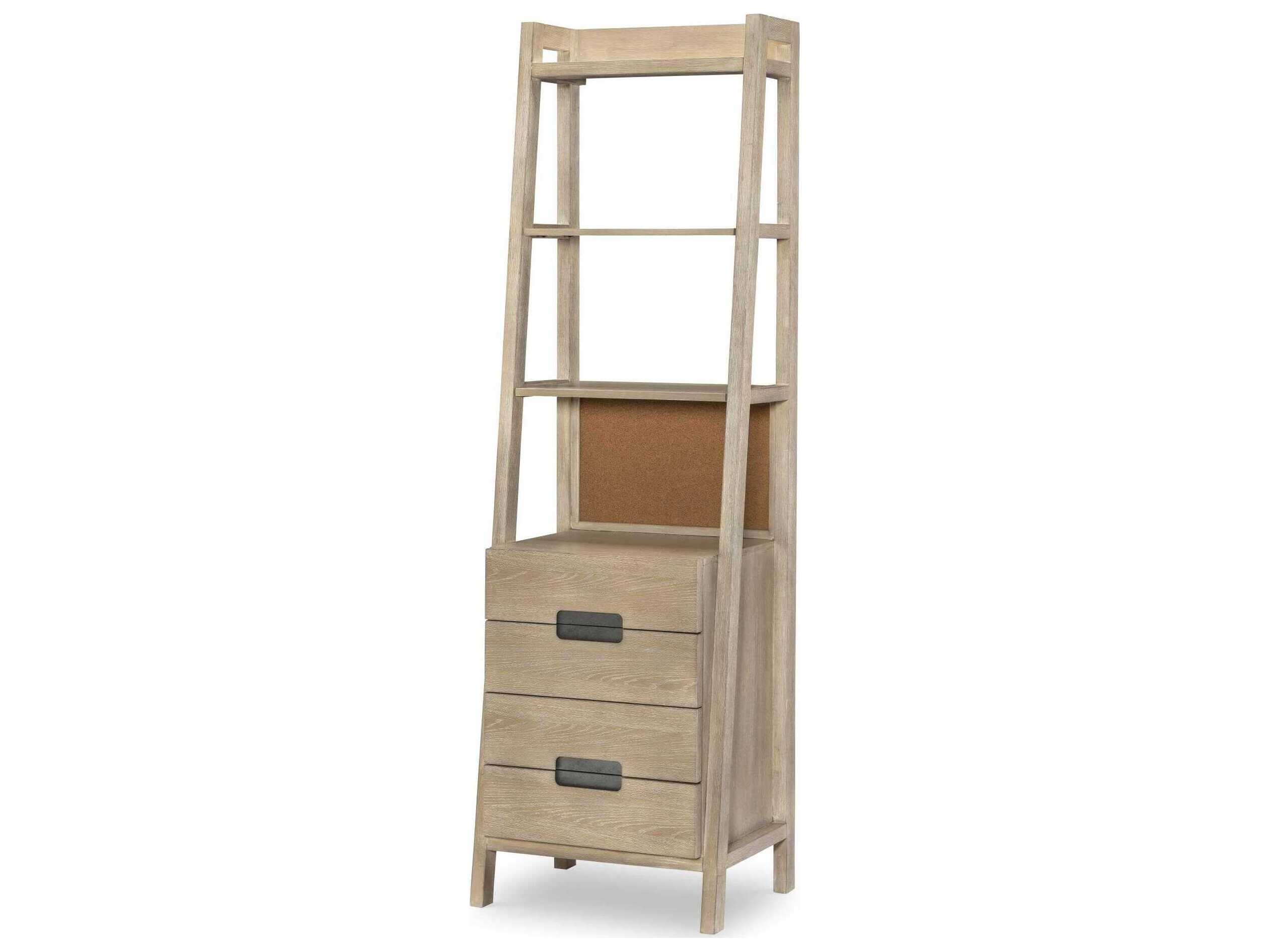 Legacy Classic District Weathered Oak Bookcase