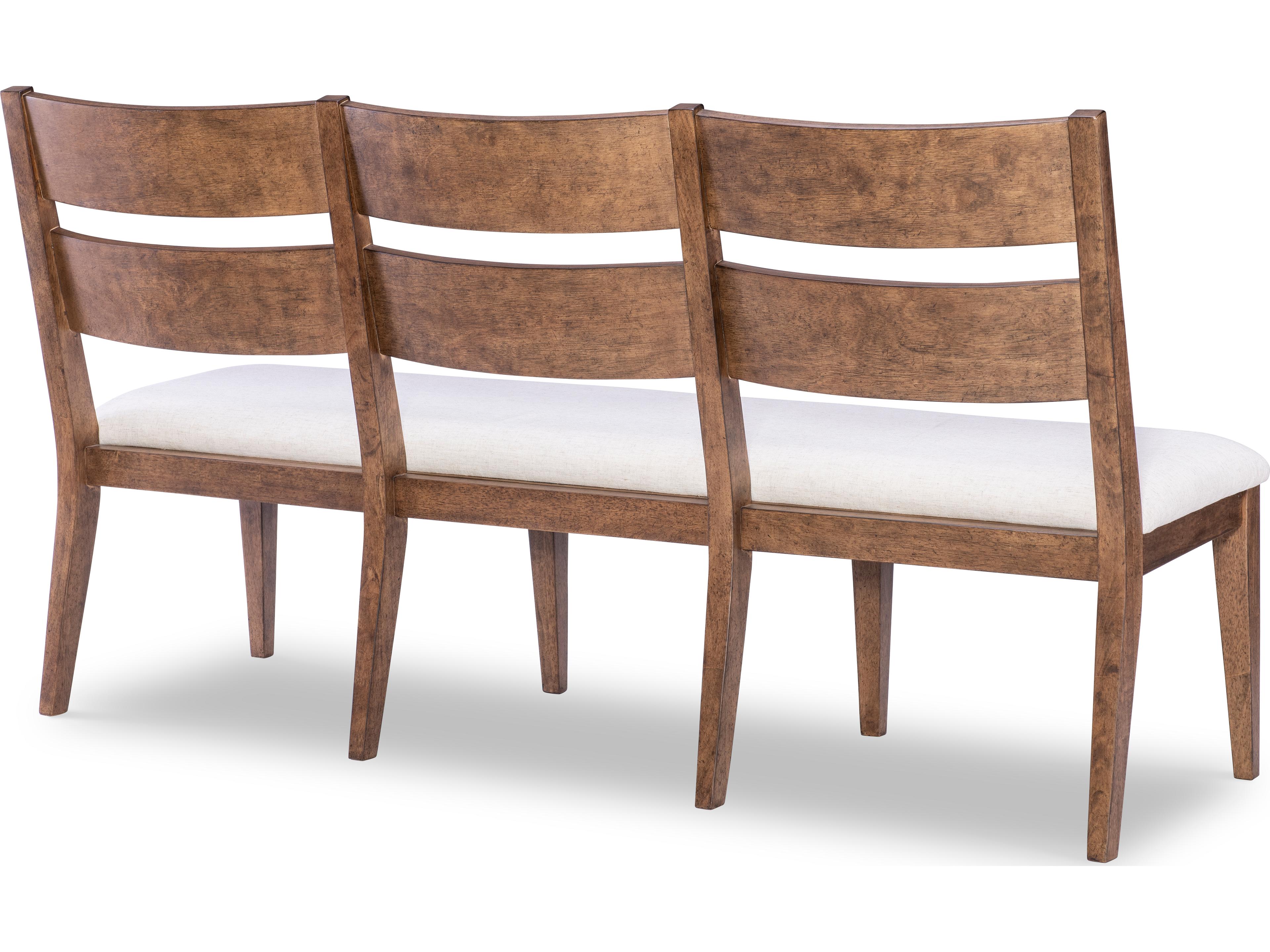 Legacy Classic Artisan's Place Vintage Pine Ironwood Brown Upholstered Accent Bench