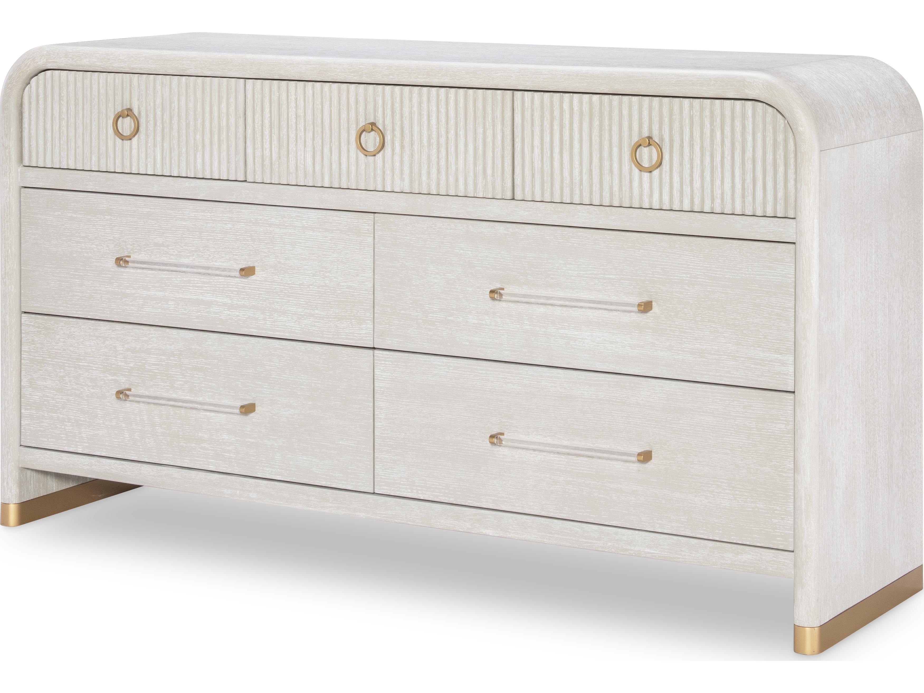 Legacy Classic Miramar 7-Drawers White Hardwood Double Dresser