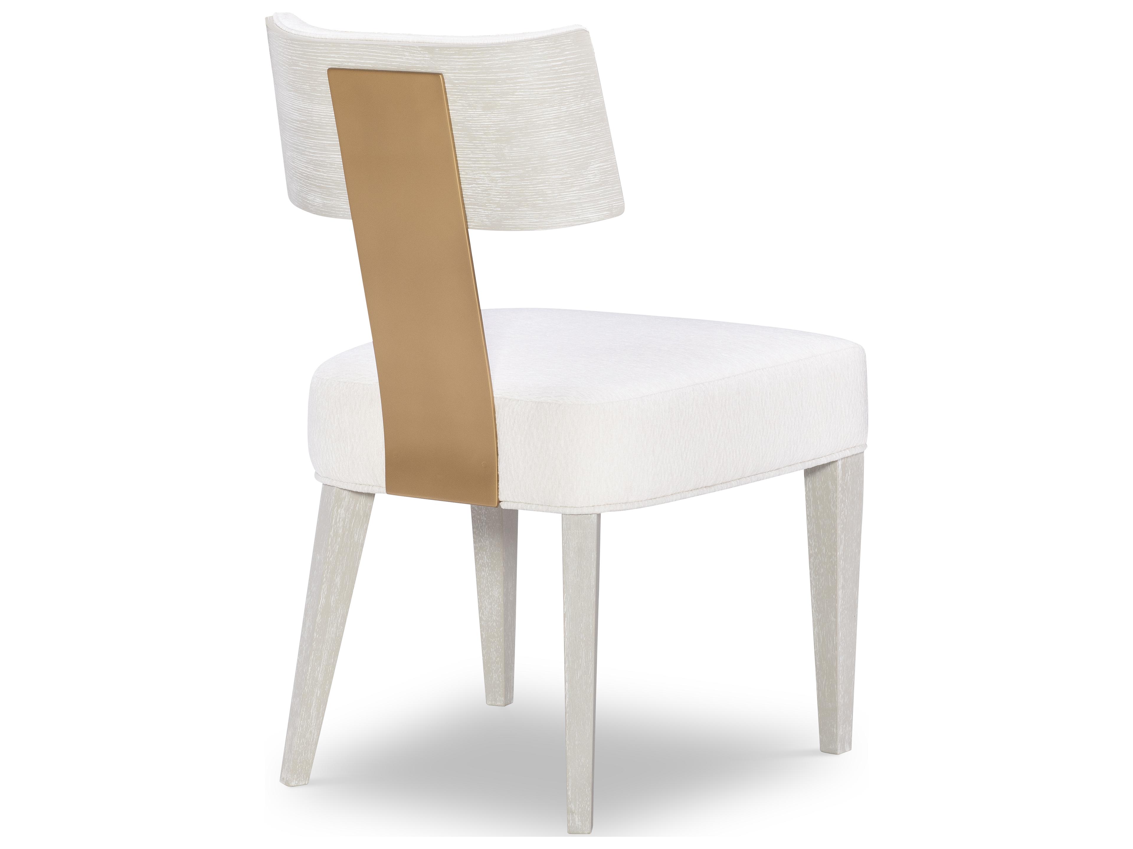 Legacy Classic Miramar Hardwood White Upholstered Armless Dining Chair
