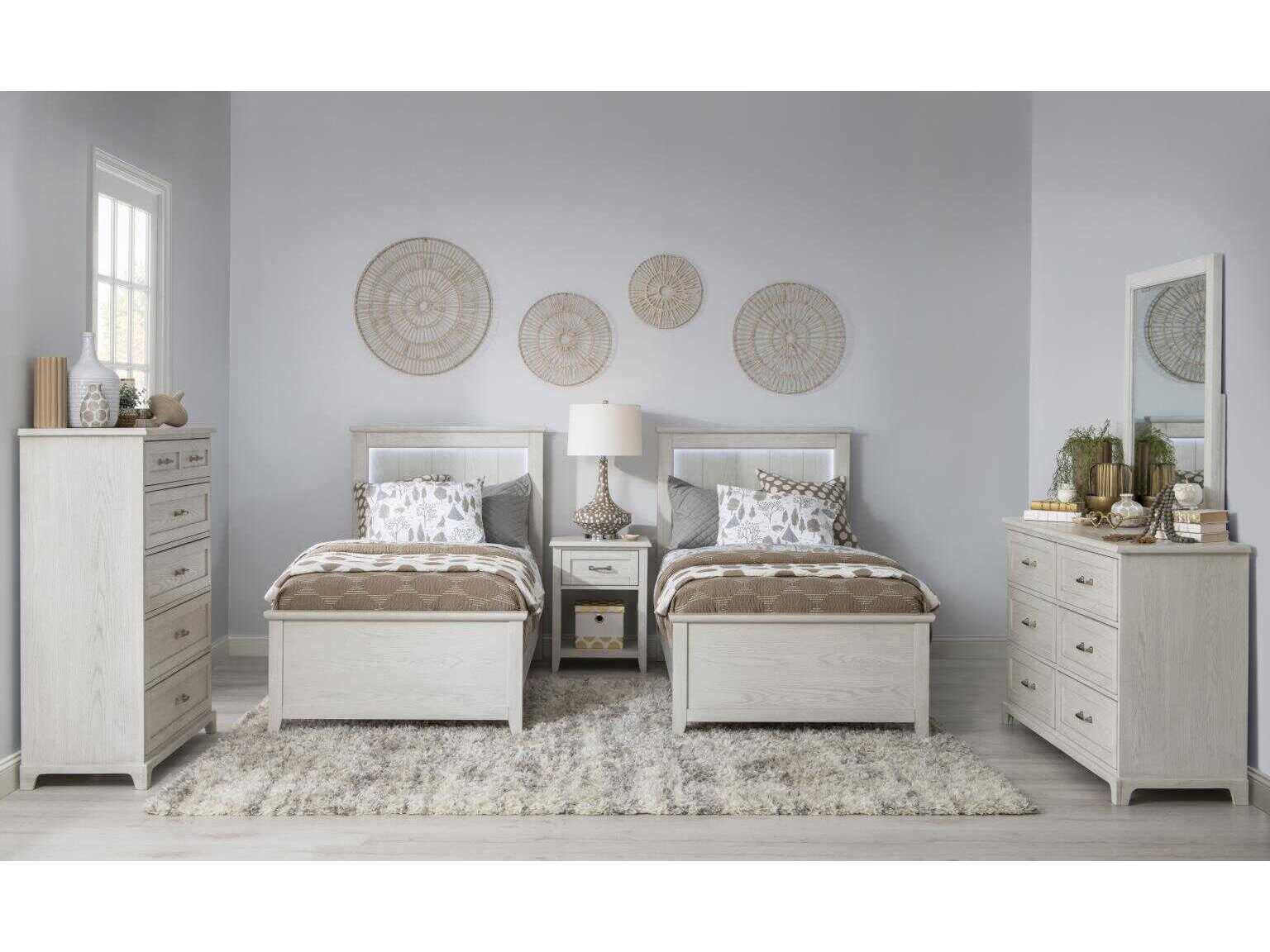 Legacy Classic Ashton 1-Drawer White Oak Wood Nightstand