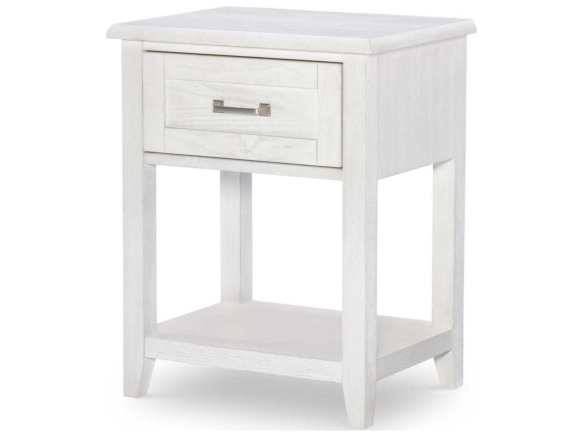 Legacy Classic Ashton 1-Drawer White Oak Wood Nightstand