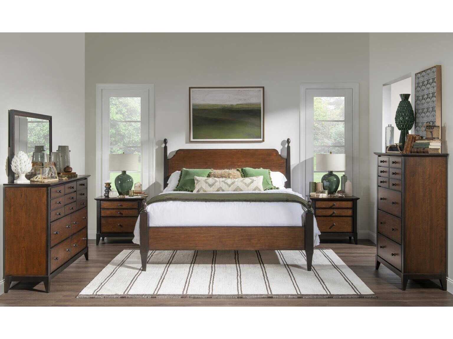 Legacy Classic Fenmore Mocha And Distressed Cherry Dresser Mirror Rectangular