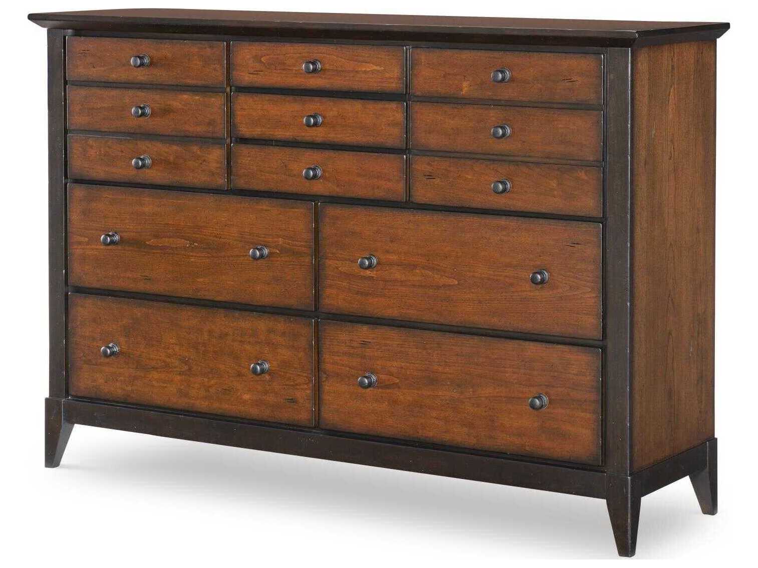 Legacy Classic Fenmore Brown Poplar Wood Double Dresser