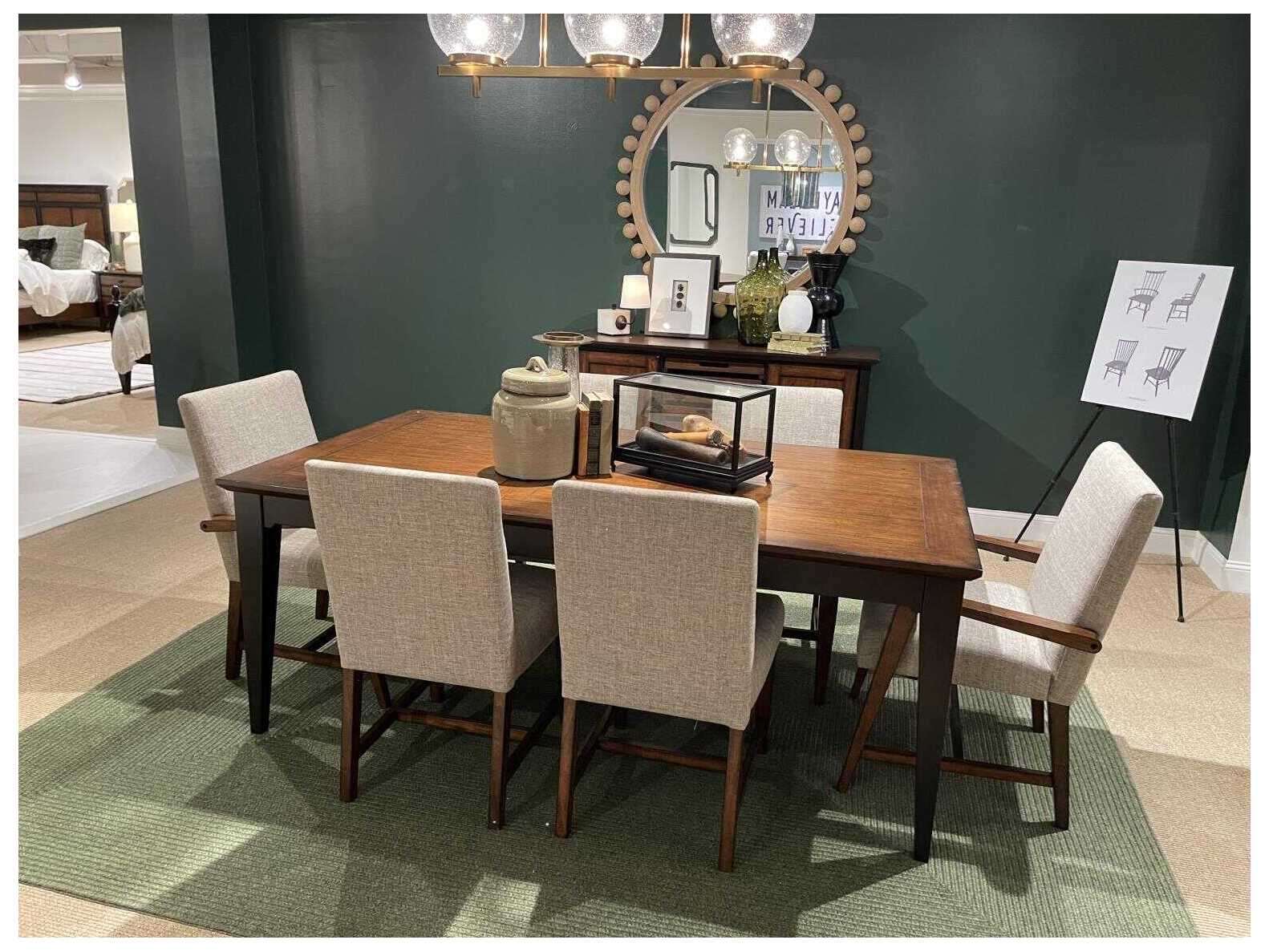 Legacy Classic Fenmore Poplar Wood Gray Upholstered Armless Dining Chair