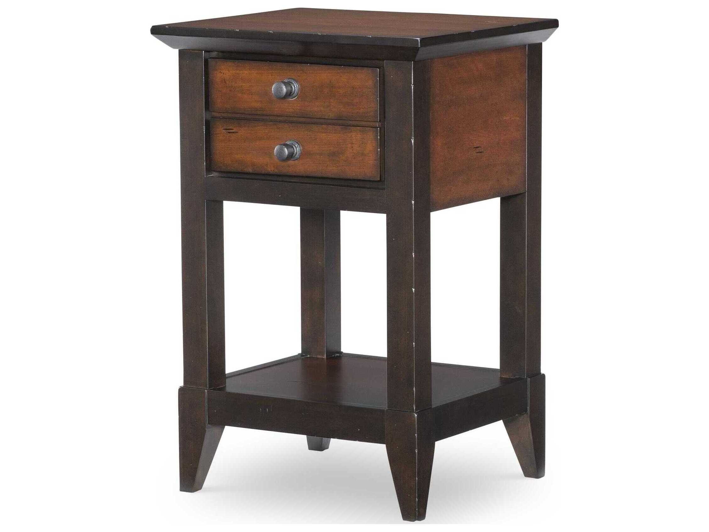 Legacy Classic Fenmore 2-Drawers Brown Poplar Wood Nightstand