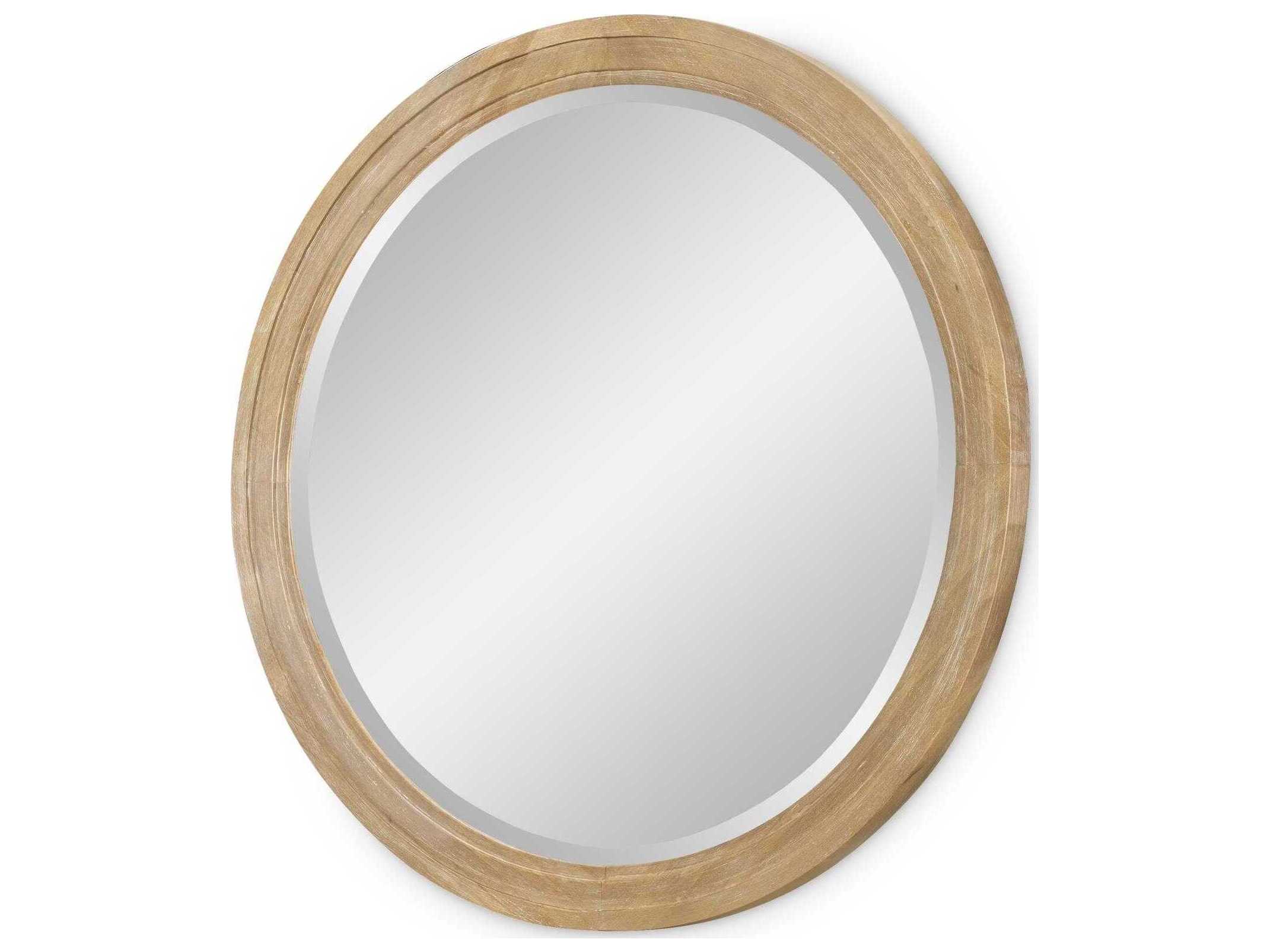 Legacy Classic Torrance Aged Driftwood Dresser Mirror Round