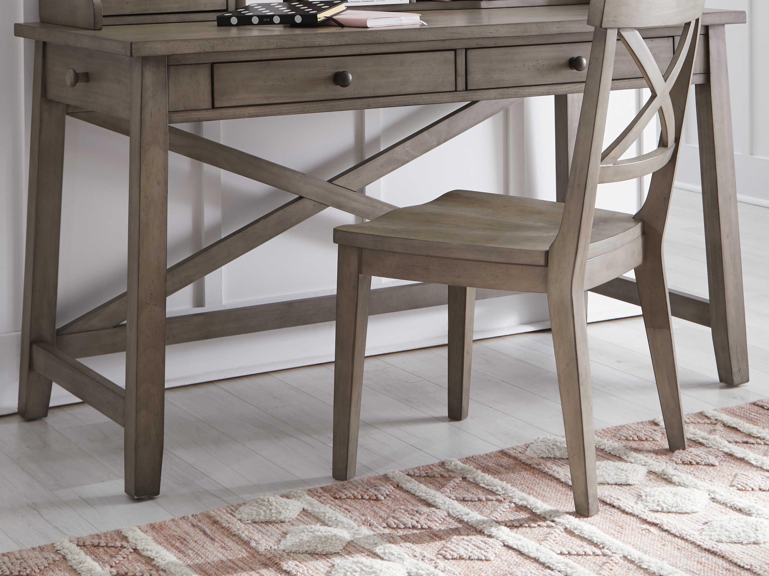 Legacy Classic Farm House Old Crate Brown Pine Wood Secretary Desk