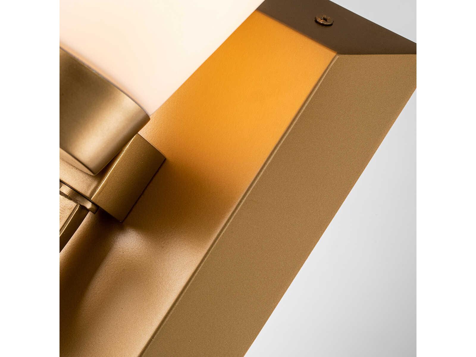 Lucas McKearn Lemuria 1-Light Laquered Gold Glass Wall Sconce