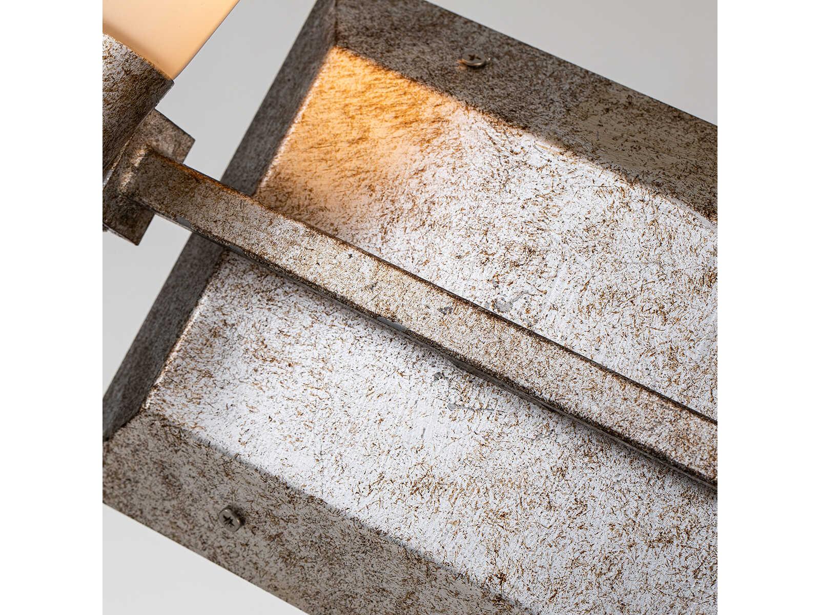 Lucas McKearn Lemuria 2-Light Silver Leaf Glass Vanity Light