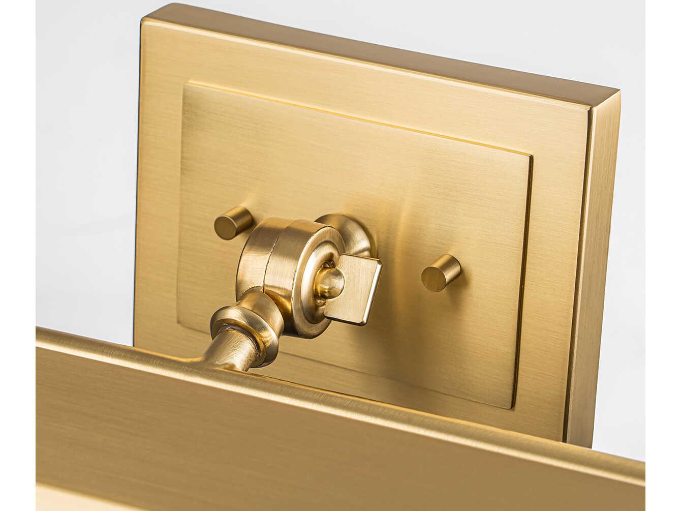 Lucas McKearn Cade 2-Light Brushed Brass Picture Light