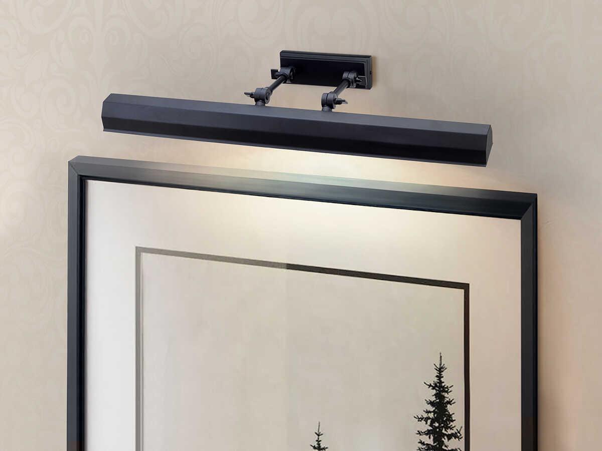 Lucas McKearn Chawton 2-Light Black Picture Light