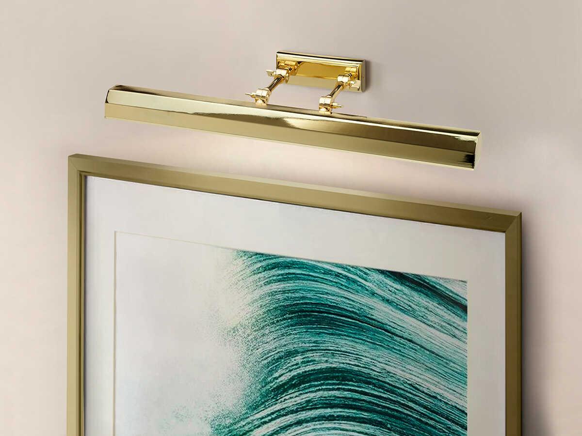 Lucas McKearn Chawton 2-Light Polished Brass Picture Light