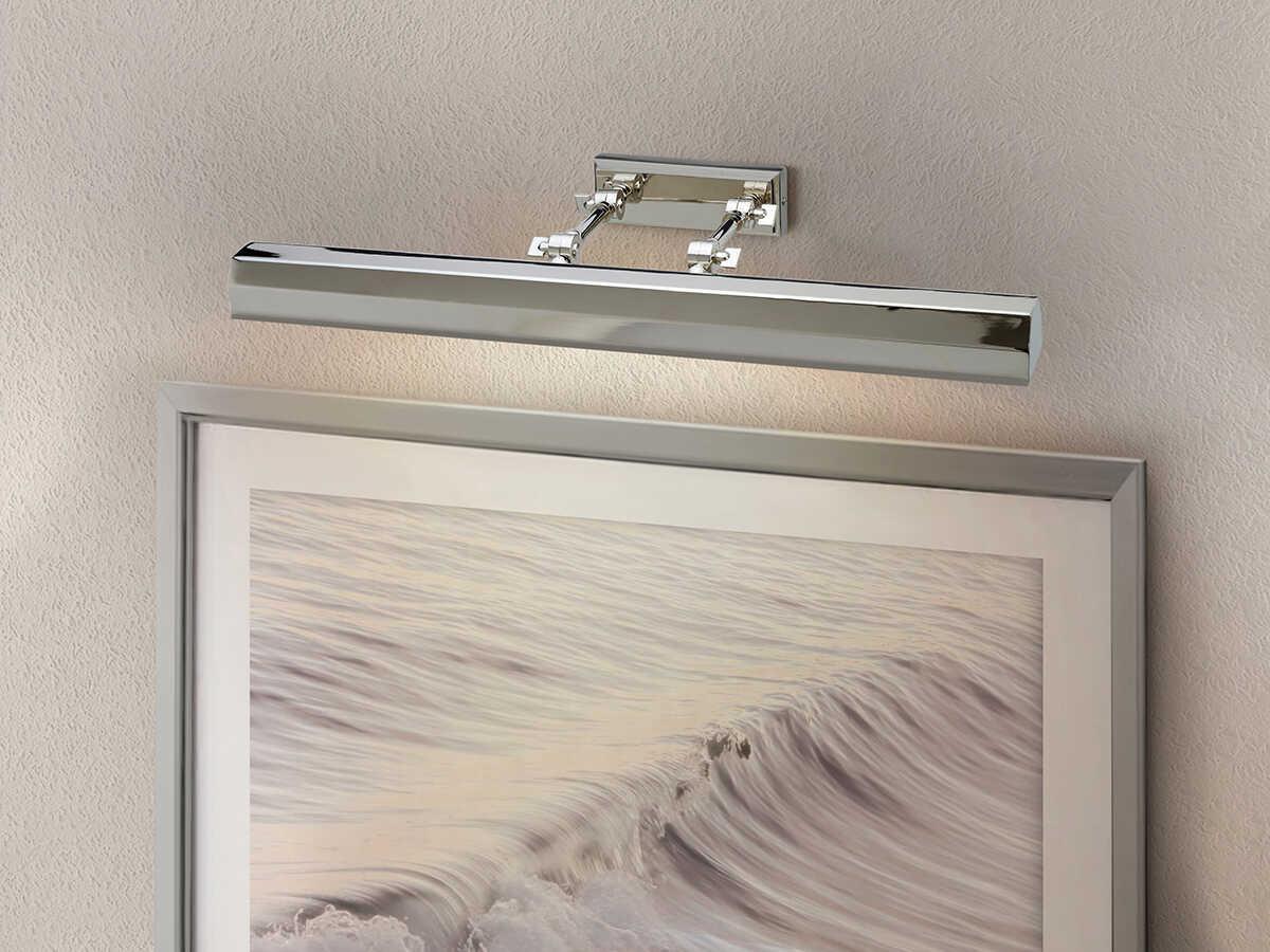 Lucas McKearn Chawton 2-Light Polished Nickel Picture Light