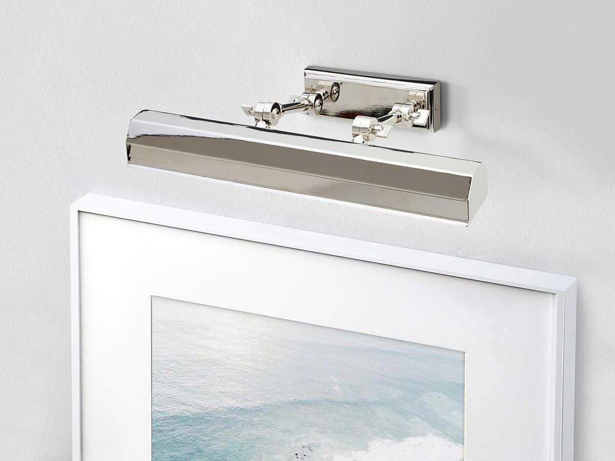 Lucas McKearn Chawton 2-Light Polished Nickel Picture Light