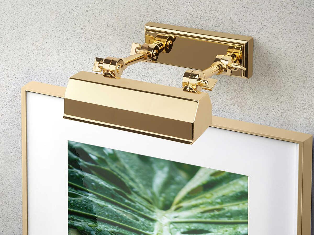 Lucas McKearn Chawton 2-Light Polished Brass Picture Light