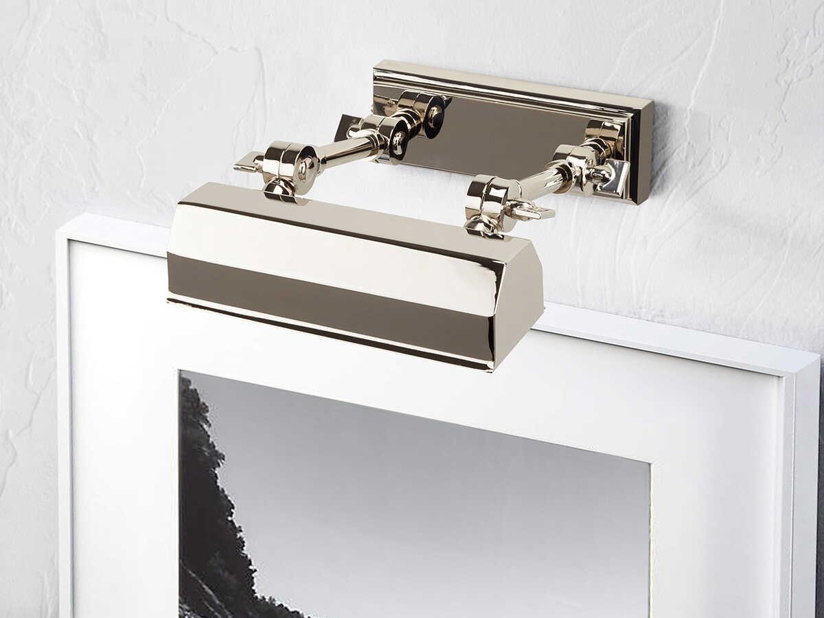 Lucas McKearn Chawton 2-Light Polished Nickel Picture Light