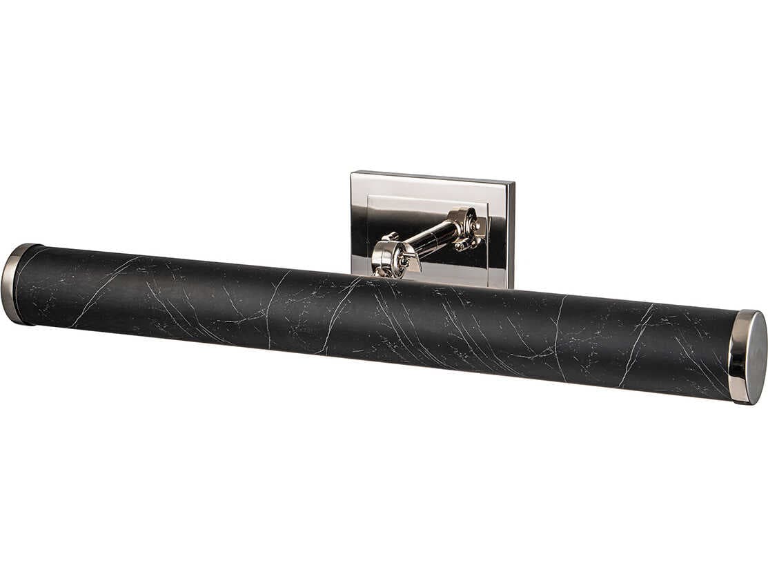 Lucas McKearn Coates Black Marble Polished Nickel Picture Light