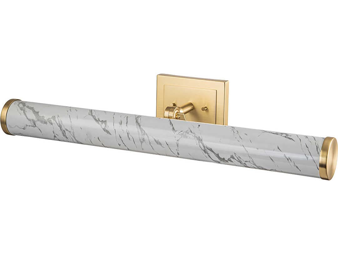 Lucas McKearn Coates Carrera Stone Brushed Brass White Picture Light