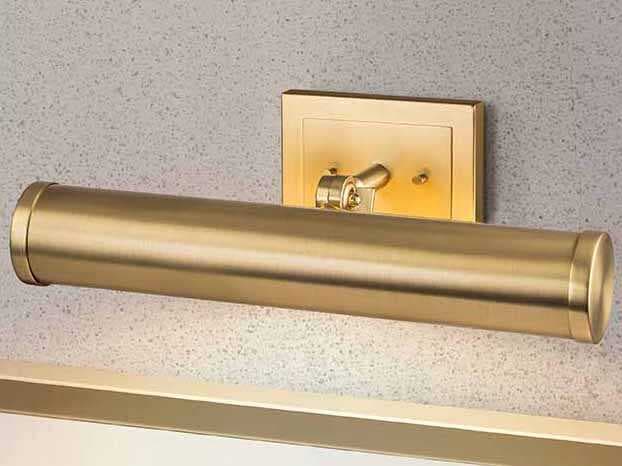 Lucas McKearn Coates Dark Wood Brushed Brass Picture Light