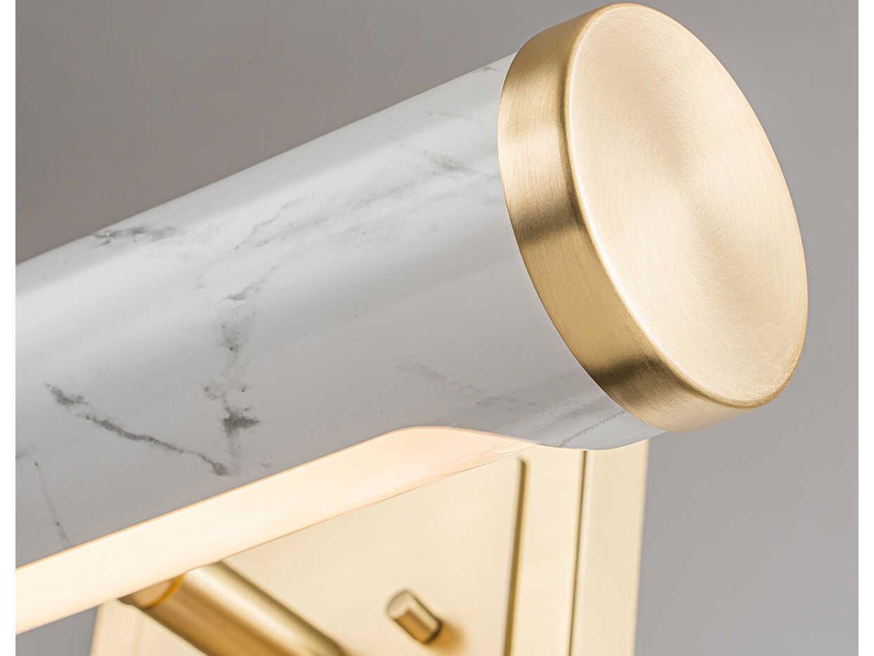 Lucas McKearn Coates Carrera Stone Brushed Brass White Picture Light