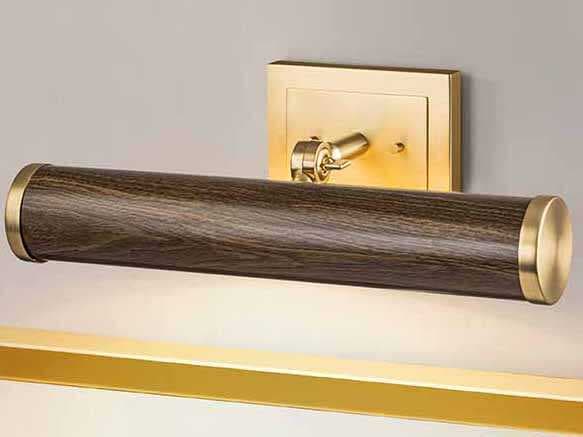 Lucas McKearn Coates Dark Wood Brushed Brass Picture Light