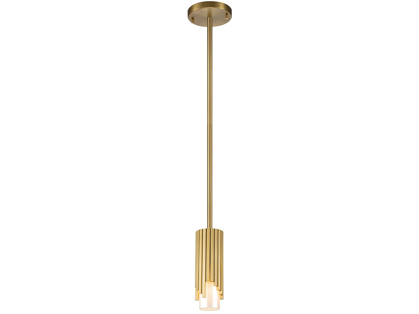 Lucas McKearn Marvel 1-Light Aged Brass Mini Pendant