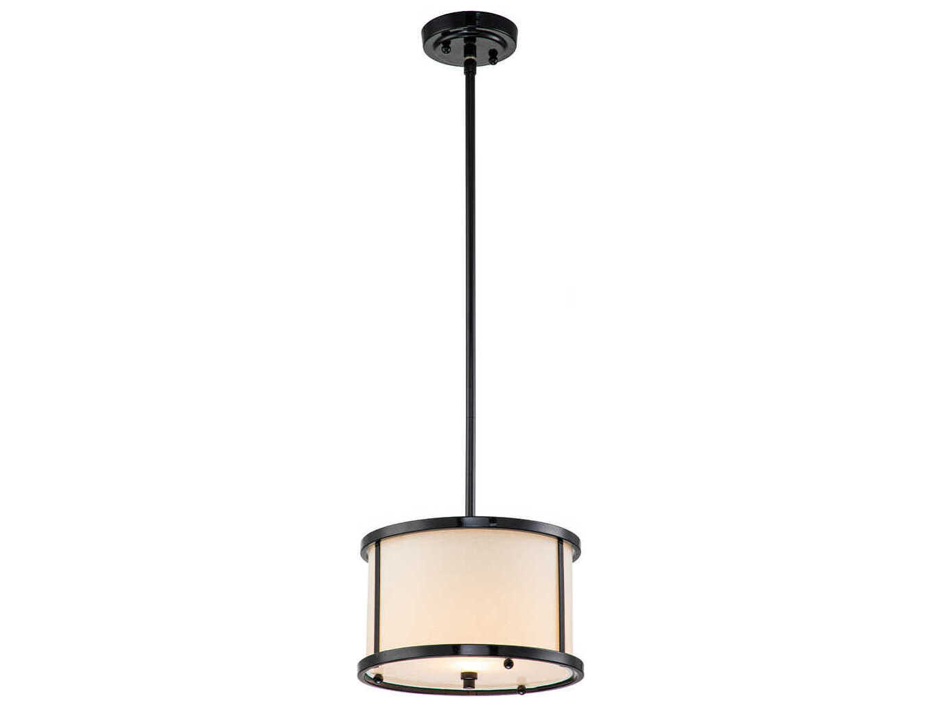 Lucas McKearn Lemuria 1-Light Black Drum Mini Pendant