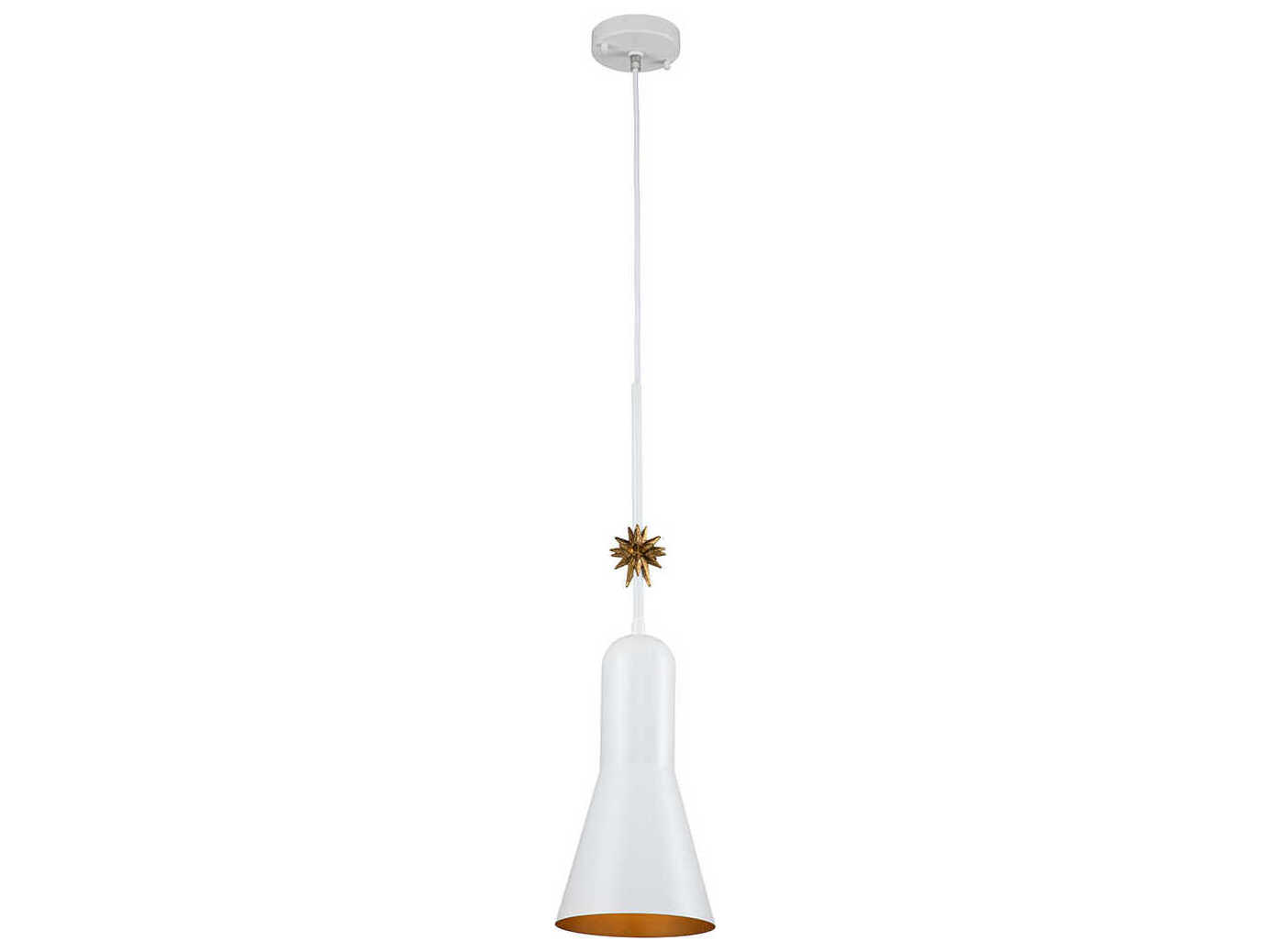 Lucas McKearn Etoile 1-Light White Mini Pendant