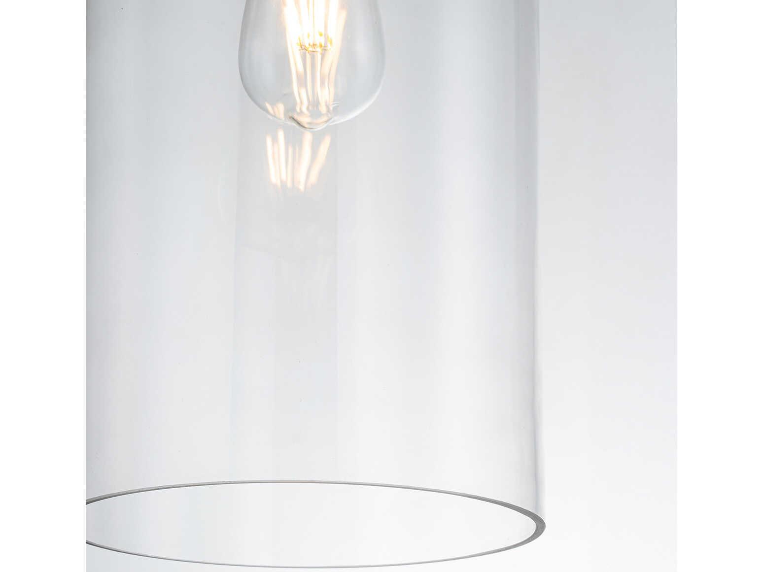 Lucas McKearn Trellis 1-Light Cream Clear Cylinder Mini Pendant