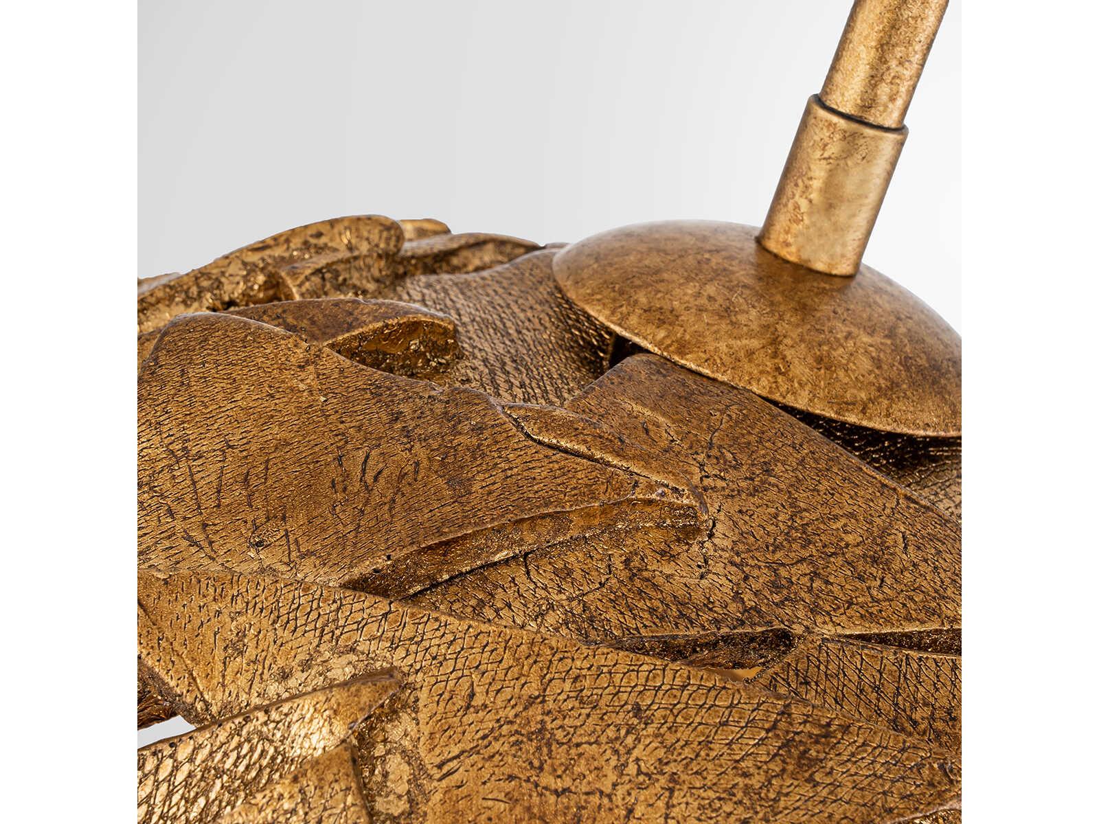 Lucas McKearn Mosaic 1-Light Gold Dome Mini Pendant