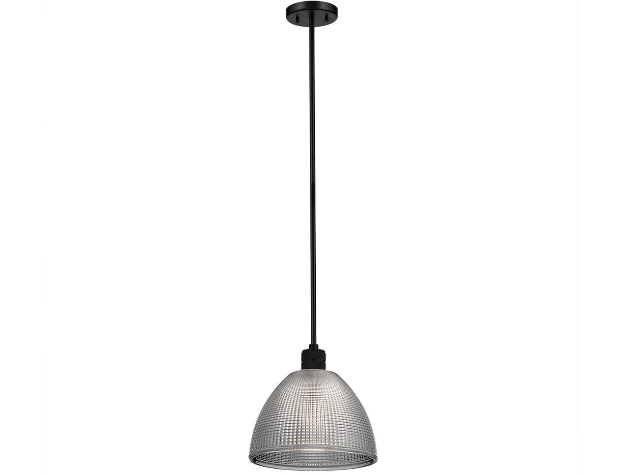 Lucas McKearn Hampstead 1-Light Black Dome Mini Pendant