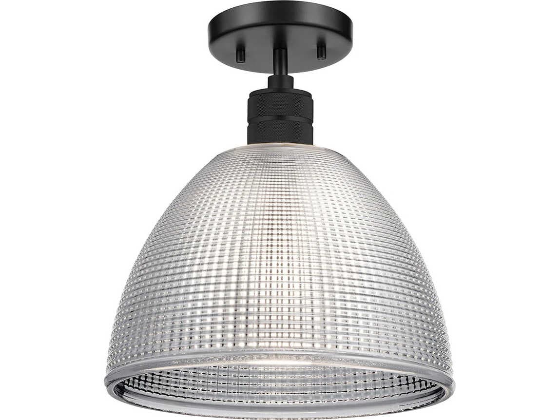 Lucas McKearn Hampstead 1-Light Black Dome Mini Pendant