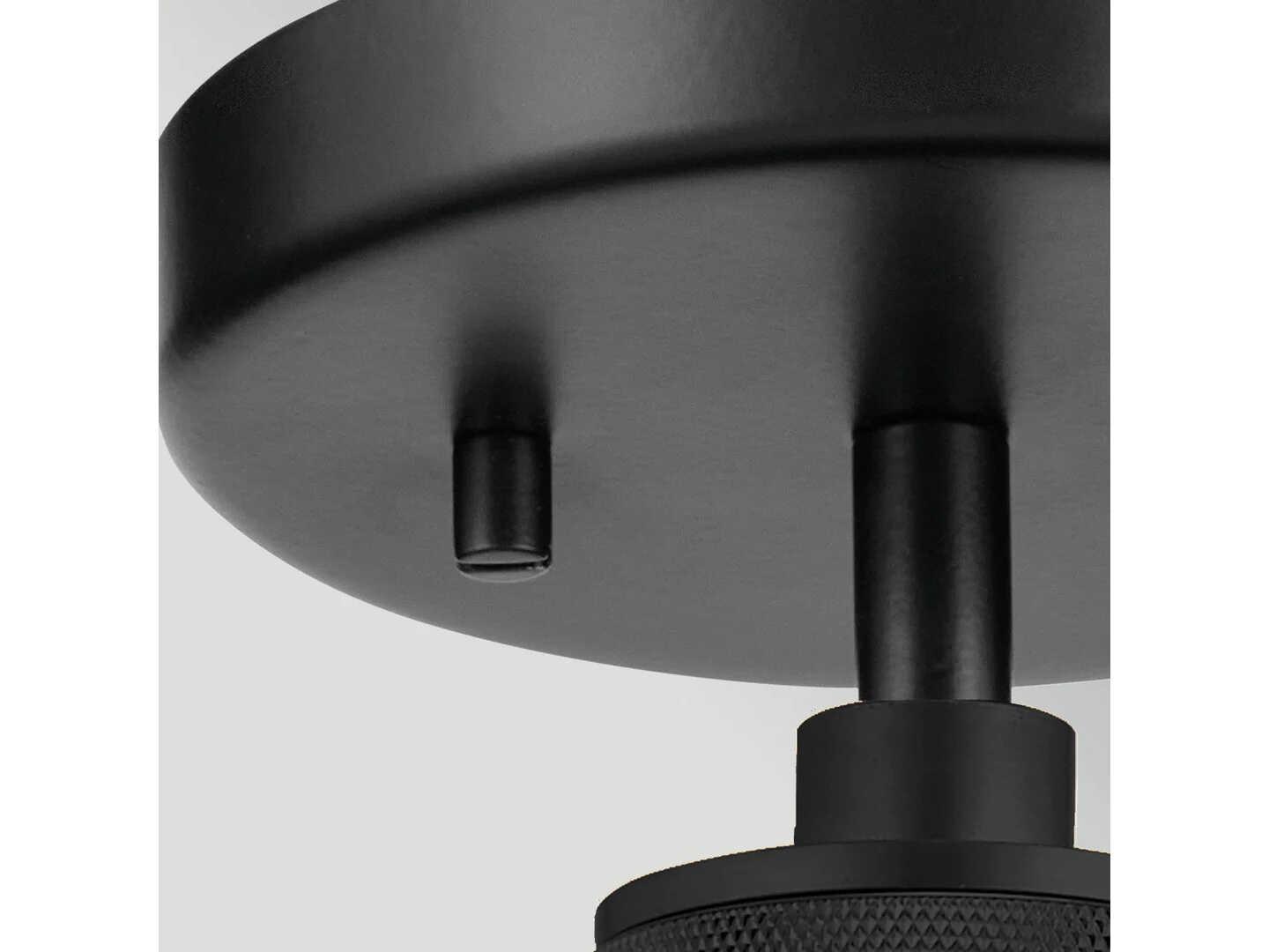 Lucas McKearn Hampstead 1-Light Black Dome Mini Pendant
