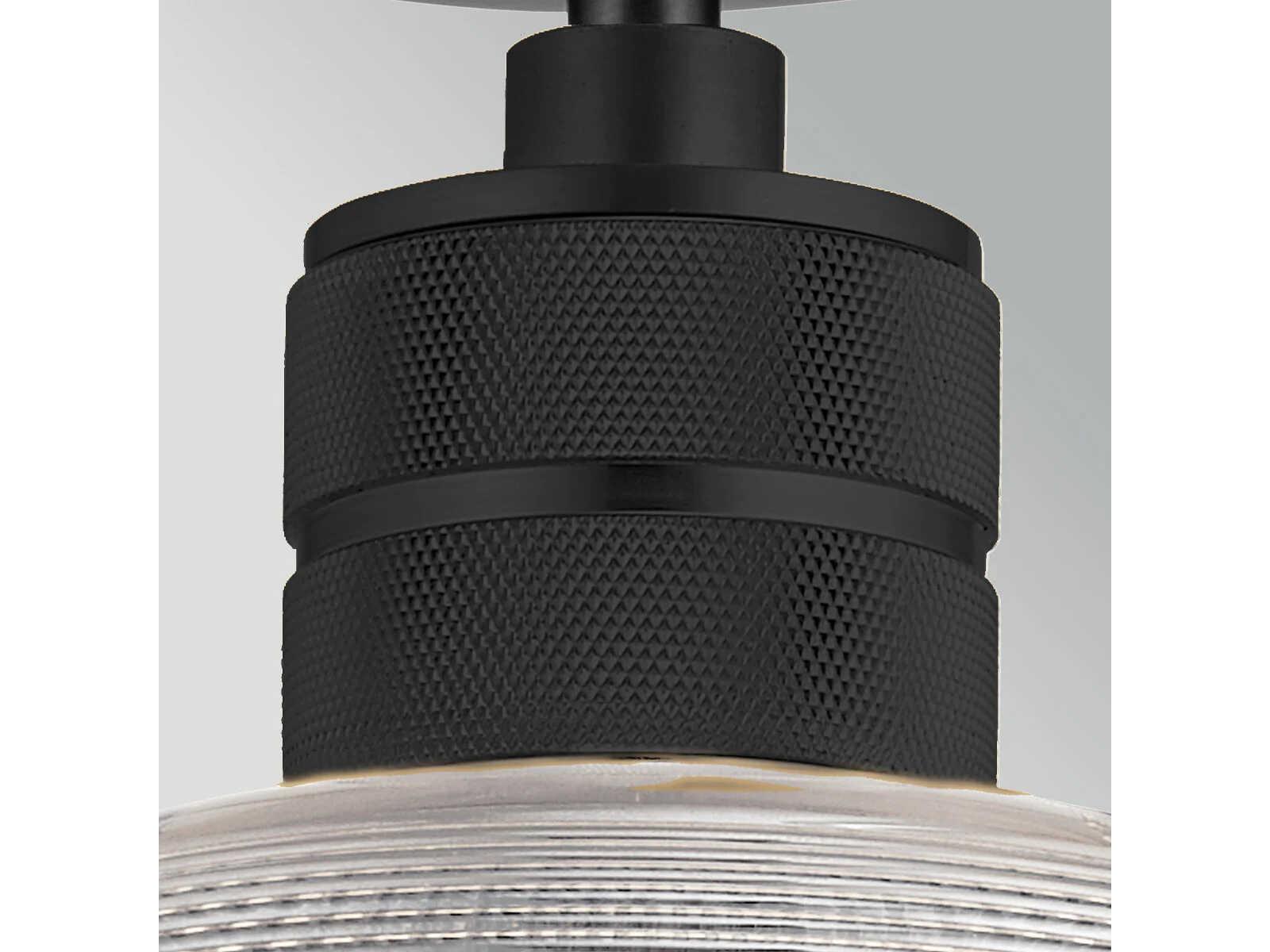 Lucas McKearn Hampstead 1-Light Black Dome Mini Pendant