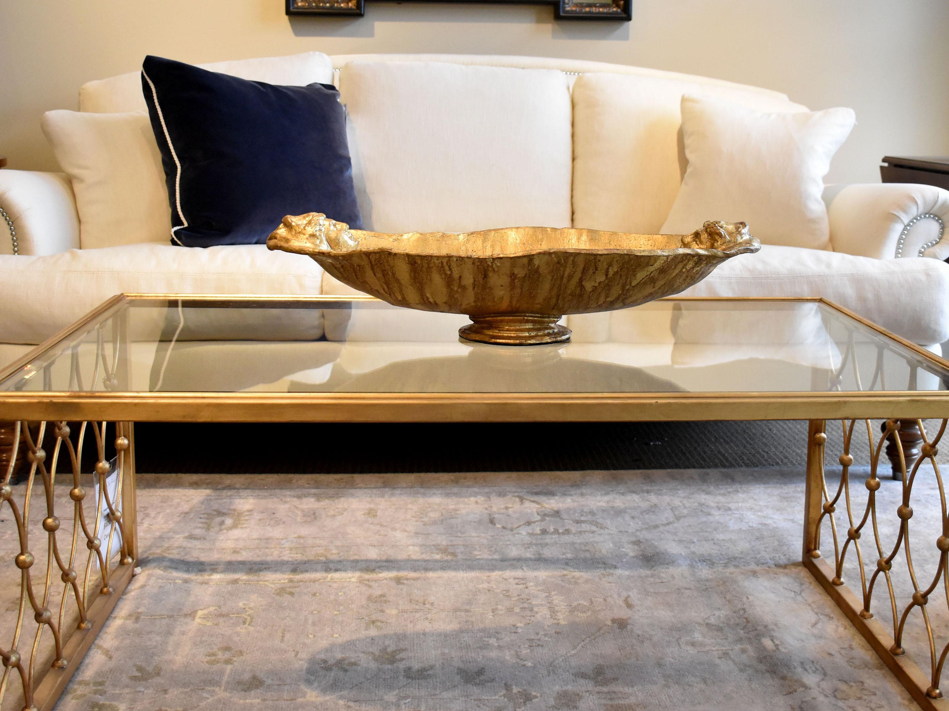 Lucas McKearn Guillot Gold Leaf / Silver Decorative Plate