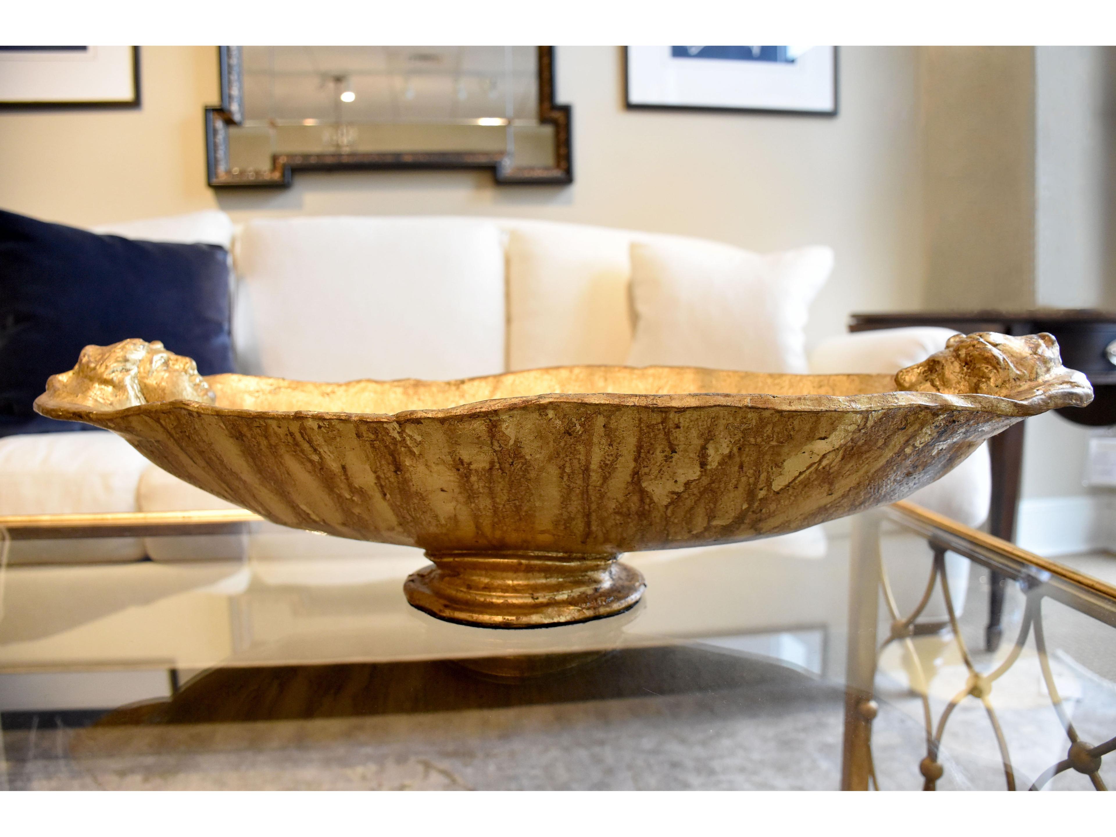 Lucas McKearn Guillot Gold Leaf / Silver Decorative Plate