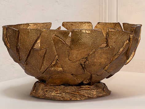 Lucas McKearn Mosaic Gold Decorative Plate