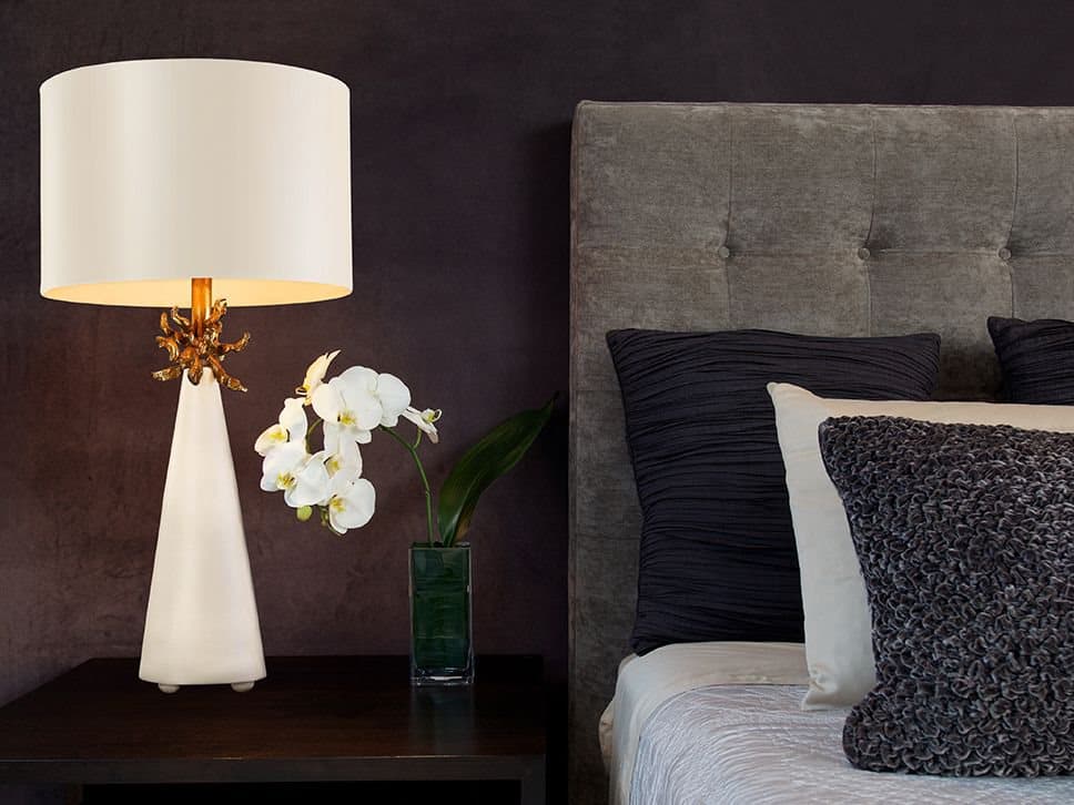 Lucas McKearn Neo White French Gold Buffet Lamp