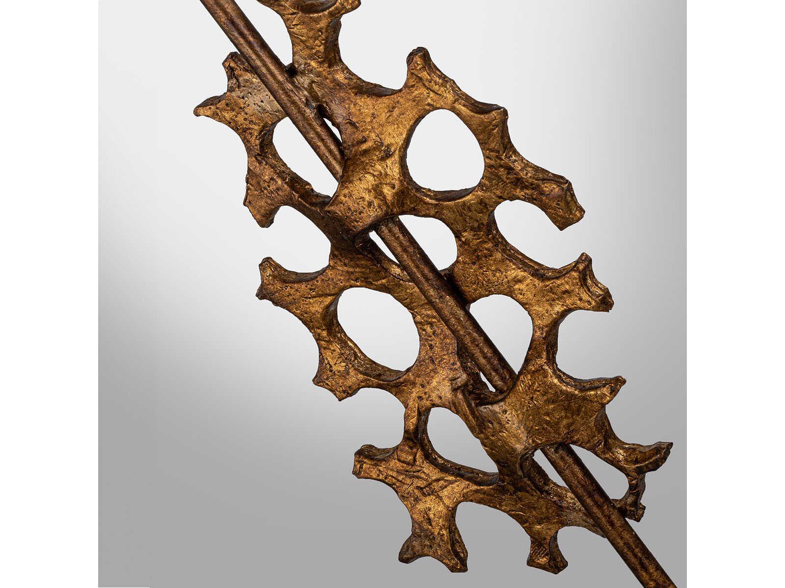 Lucas McKearn Coral Gold White Paper Buffet Lamp