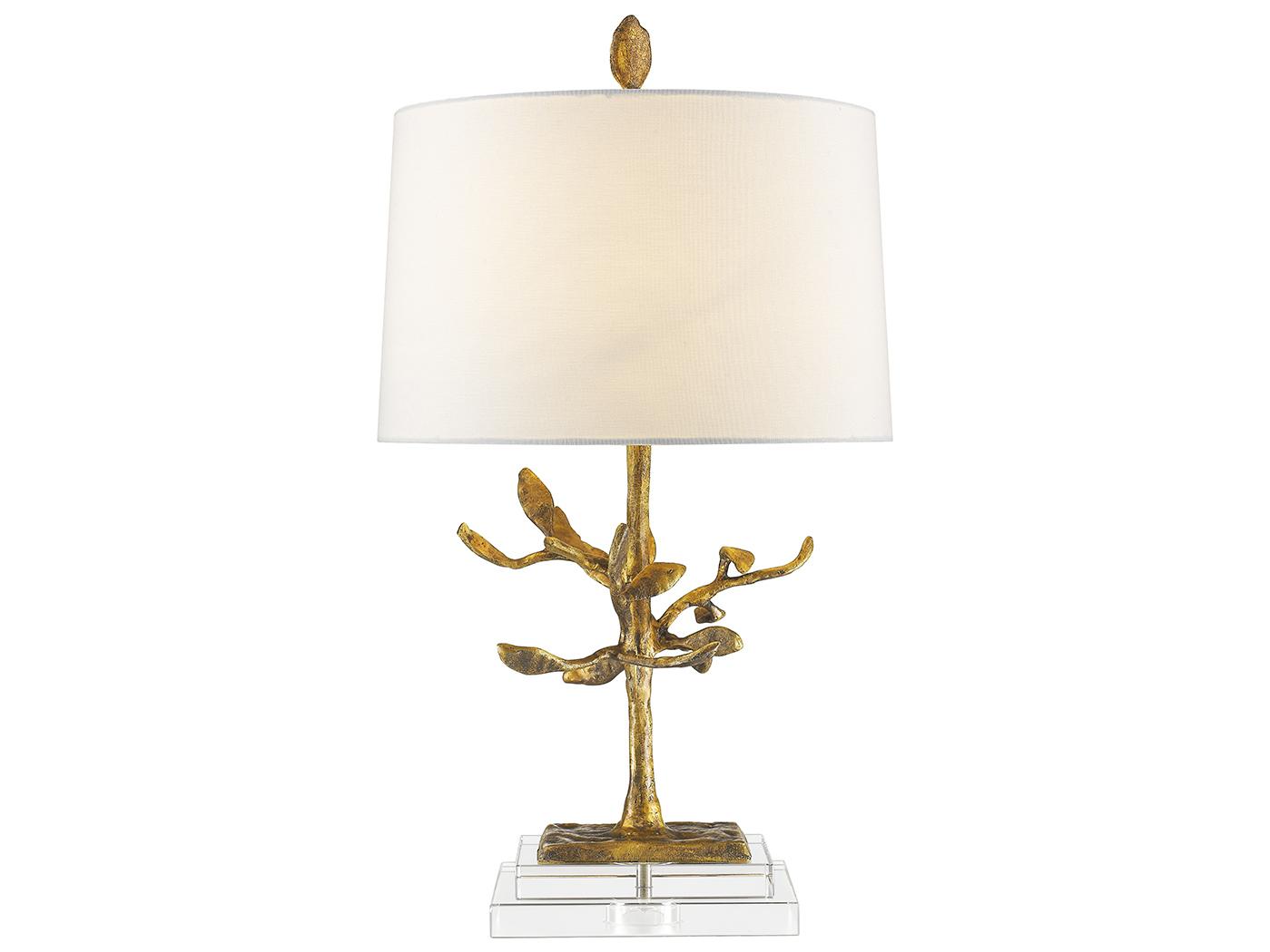 Lucas McKearn Audubon Distressed Gold Table Lamp