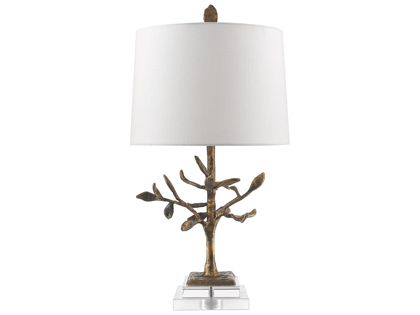 Lucas McKearn Audubon Distressed Gold Table Lamp